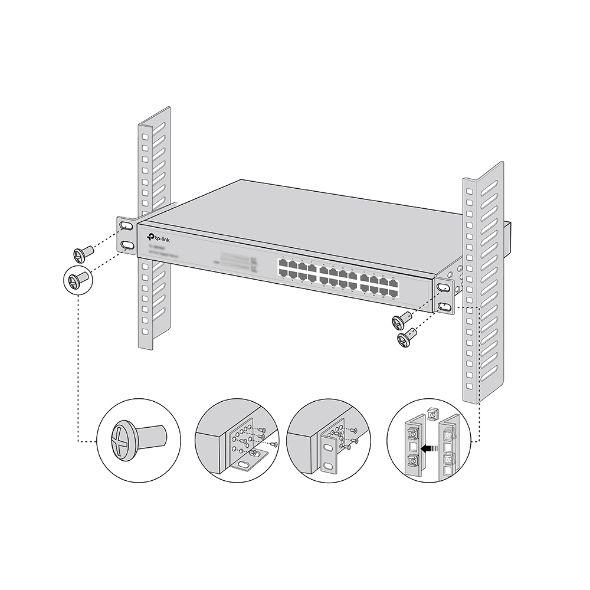 Kit de Montagem em Rack TP-LINK Omada RackMount Kit-19 (19" - Preto), miniatura 3