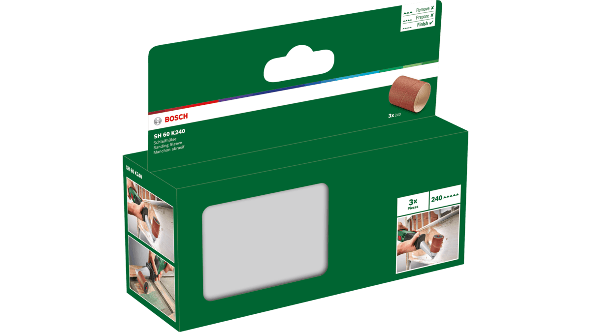 Mangas de Lixa BOSCH 1600A0014S (Grão 240 - 60 mm), miniatura 3