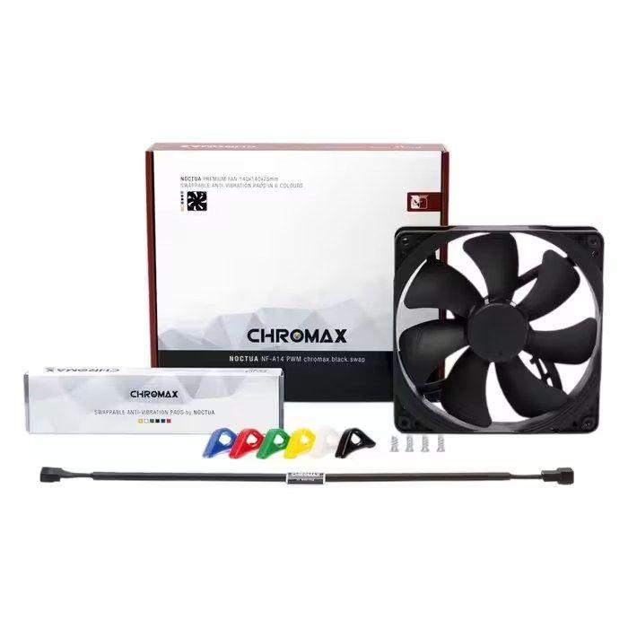 Ventoinha para Caixa NOCTUA NF-A14 PWM CH.BK.S (Quadrado - Preto), miniatura 4