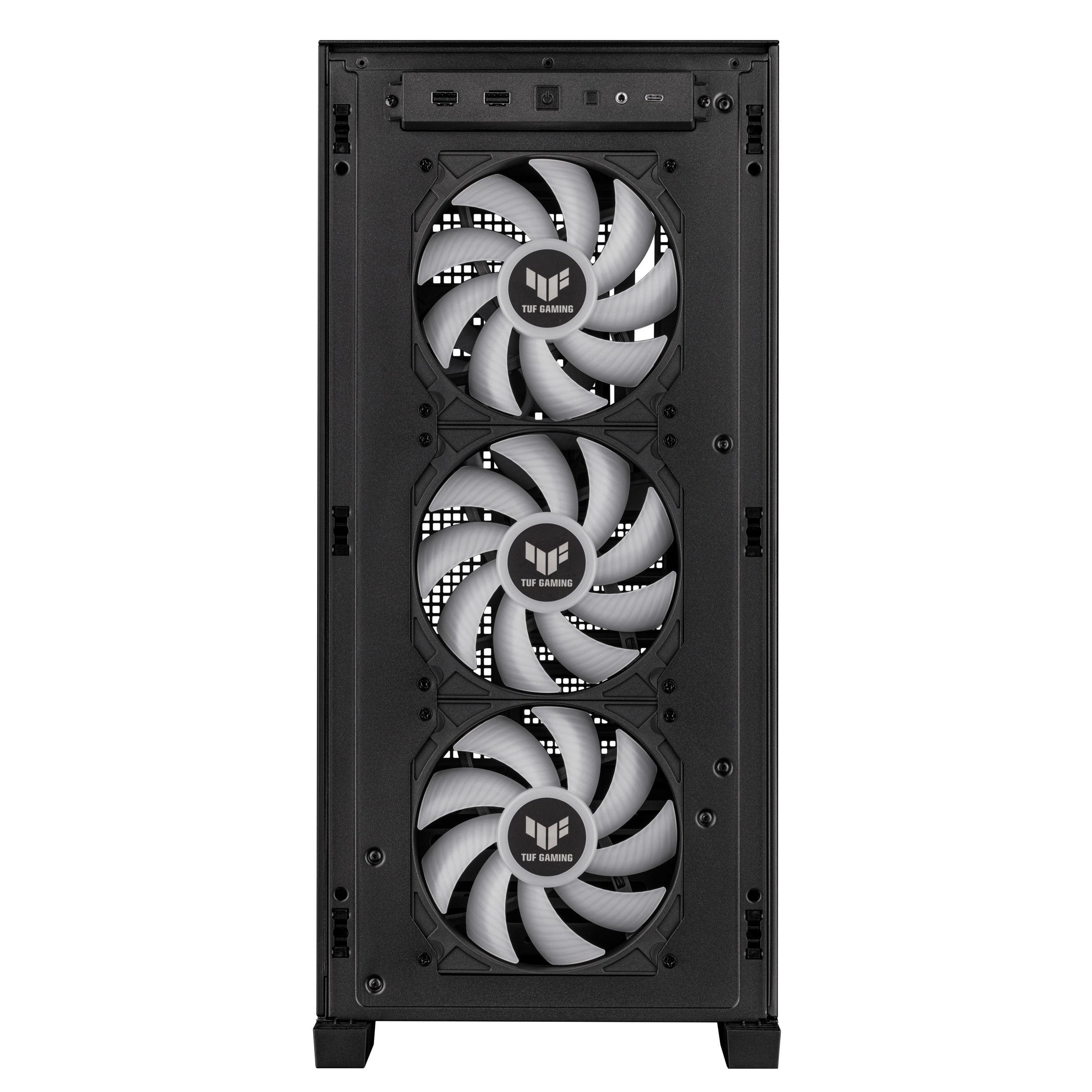 Caixa PC ASUS TUF Gaming GT302 TG ARGB (EATX, ATX, micro ATX, Mini-ITX - ATX, SFX, SFX-L - Midi Tower - Preto), miniatura 2
