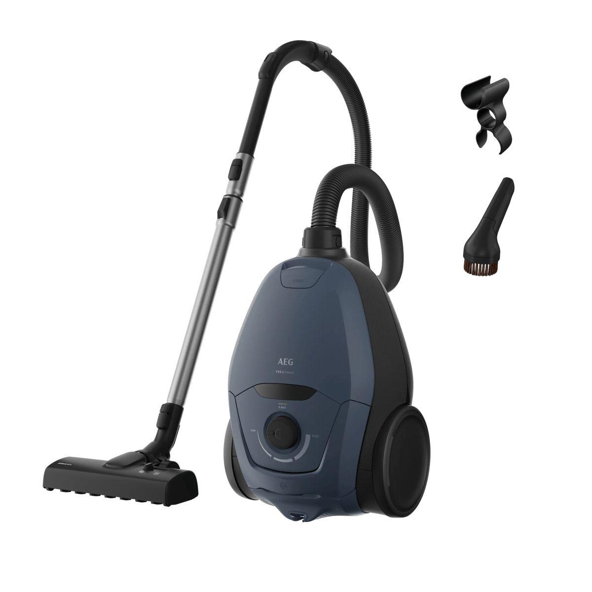 Aspirador com Saco AEG VX83-2DB (Altura 23,7 cm - 3,5 l - Tapete, piso duro, estofos - Azul)