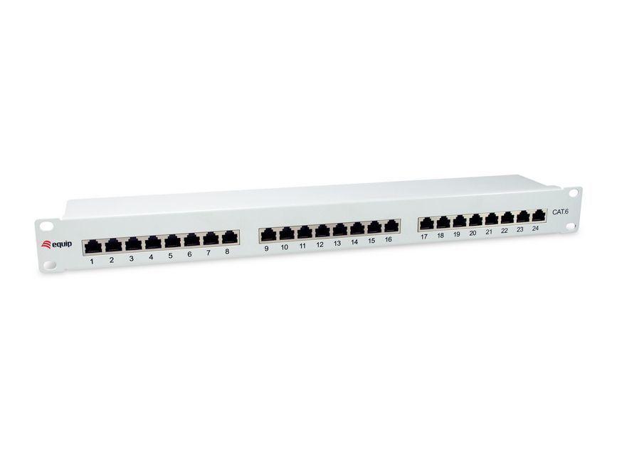 Painel de Patch EQUIP 326325 (24 portas RJ-45 - Cat6 FTP - 1U - Cinzento)