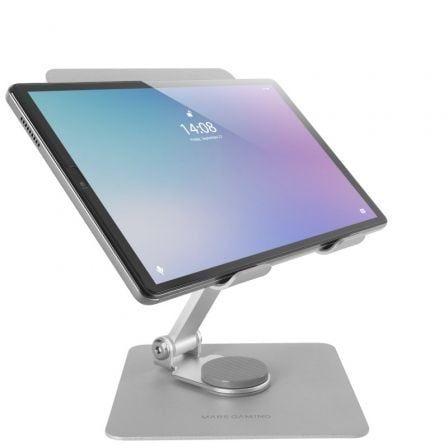 Suporte para Tablets e Convertíveis MARS GAMING MA-RST (Até 13" - Rotação 360° - Prateado) — miniatura 3