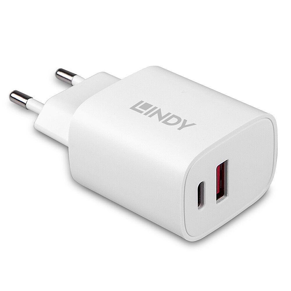 Carregador de Dispositivos Móveis LINDY 73413 (20 W - Branco)