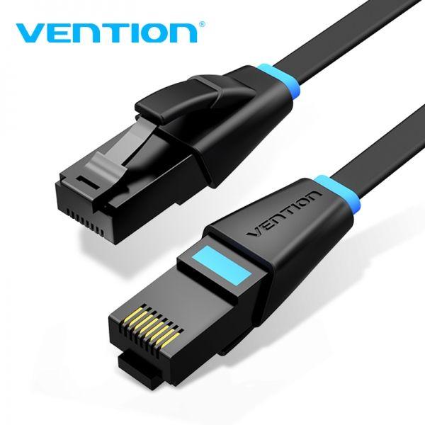 Cabo de Rede Plano VENTION IBJBI (3 m - Cat6 - Preto) — miniatura 3