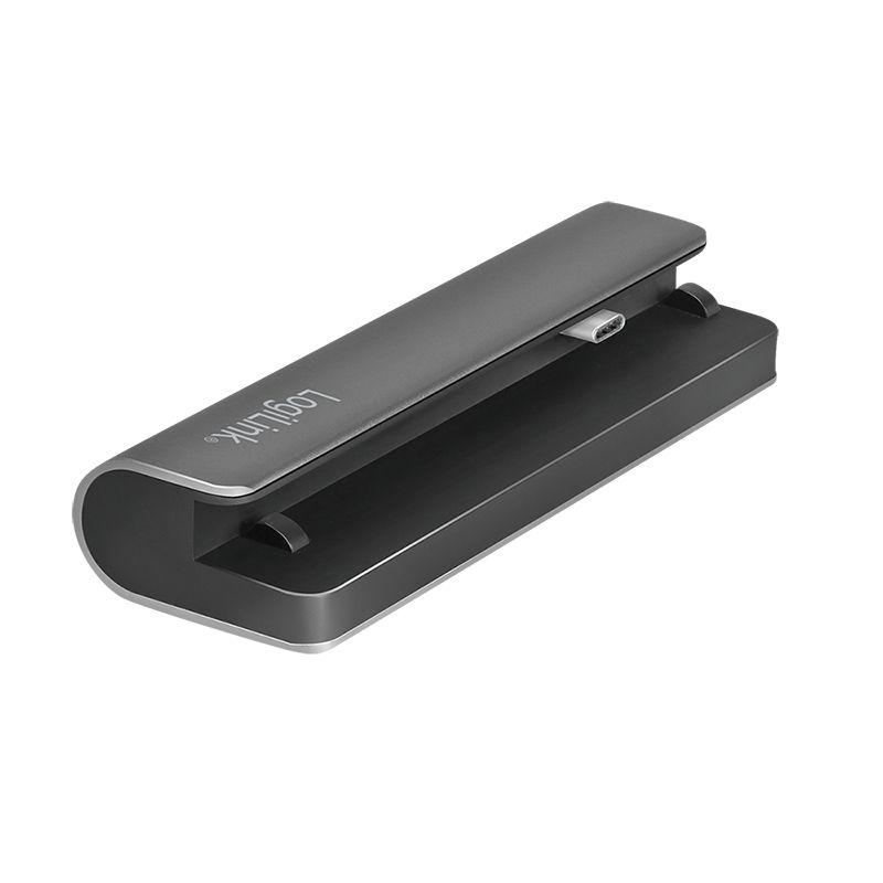 Hub USB-C LOGILINK UA0385 (Android, iOS - Preto e Prateado), miniatura 2