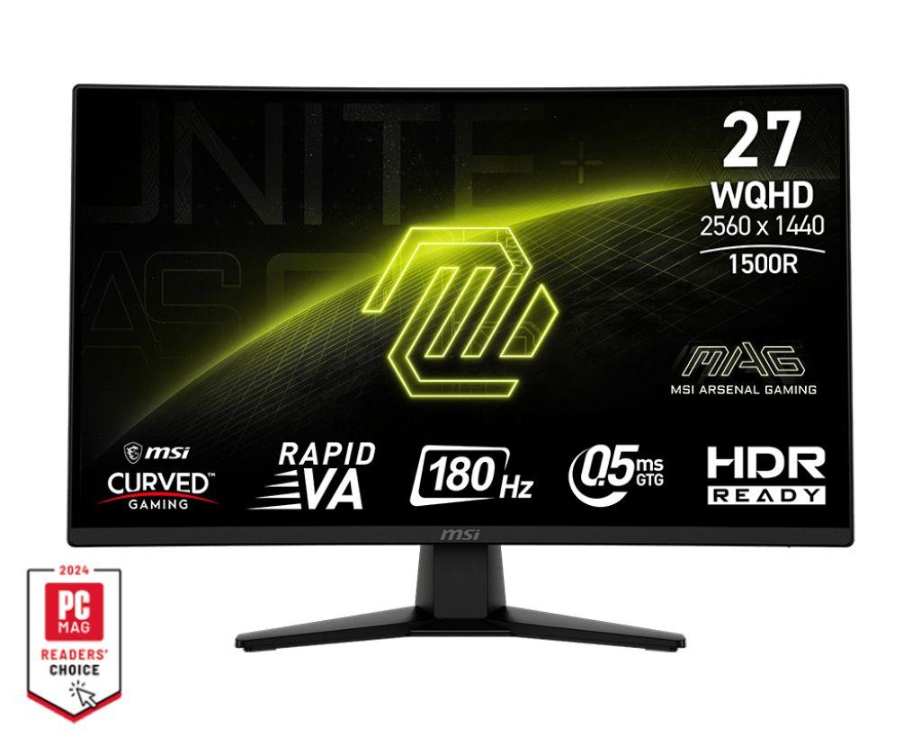 Monitor MSI MAG 274CQF (27" - Rapid VA - 180 Hz - Preto)