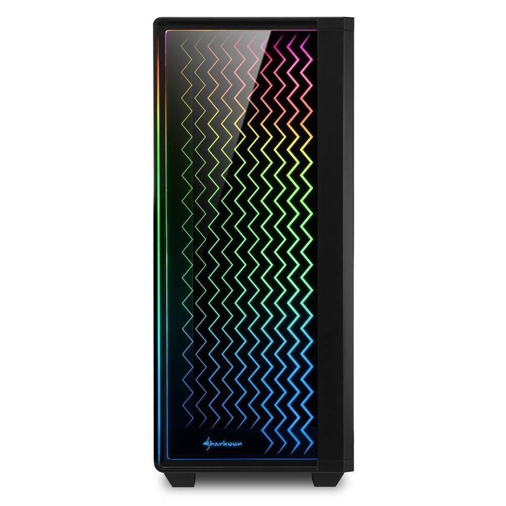 Caixa PC SHARKOON RGB LIT 200 (ATX, Micro ATX, Mini-ITX - Midi Tower - RGB endereçável - Preto) — miniatura 2