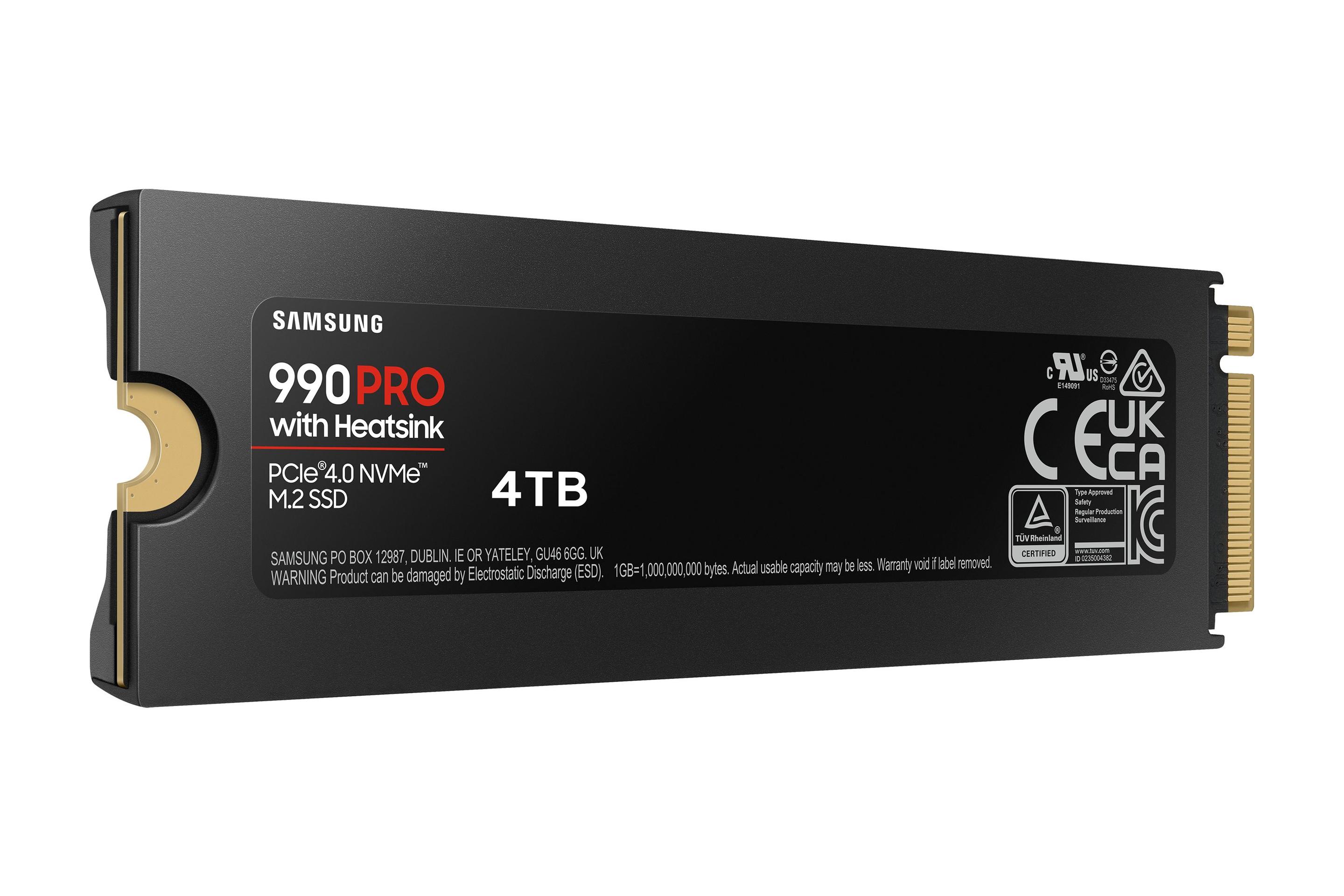 Unidade SSD Interna SAMSUNG 990 PRO com Dissipador (4 TB - M.2 2280 - PCI Express 4.0 NVMe) — miniatura 5