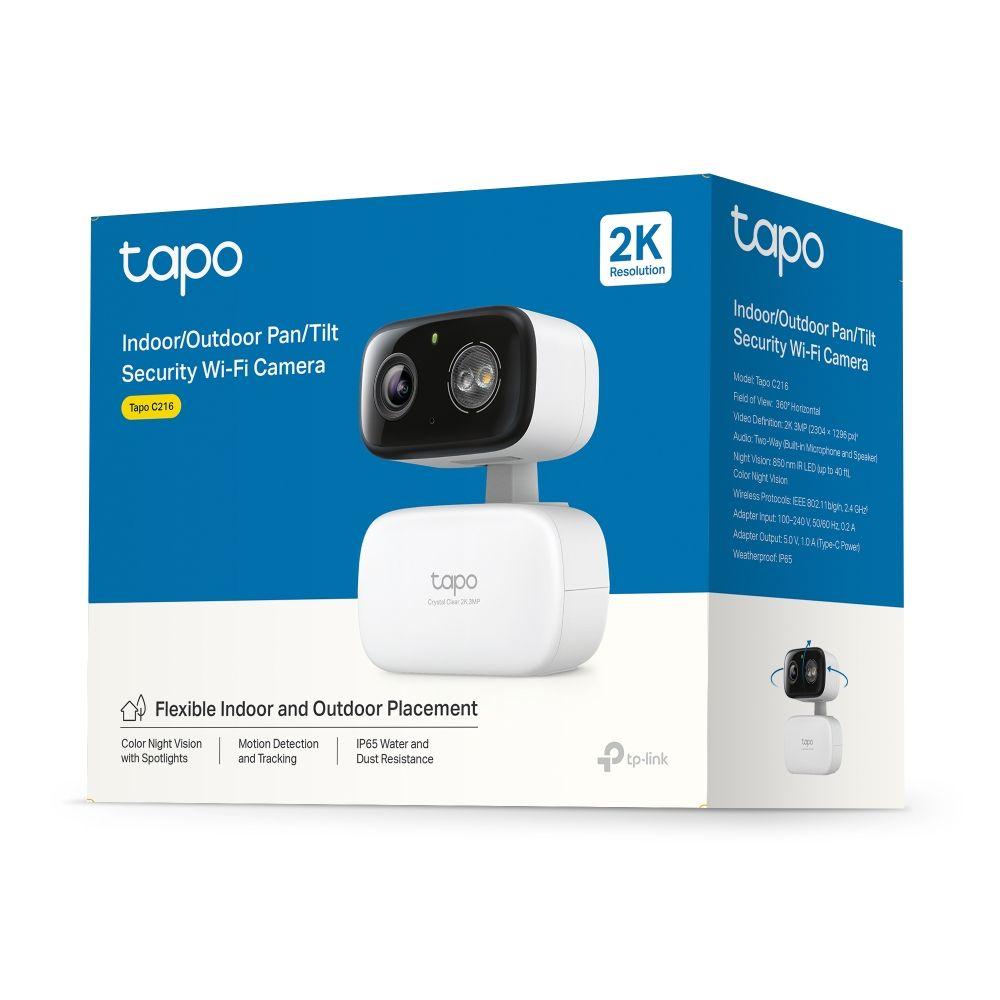 Câmara de Segurança IP TP-LINK Tapo C216 (Interior - 2304 x 1296 pixels - H.264 - Branco) — miniatura 4