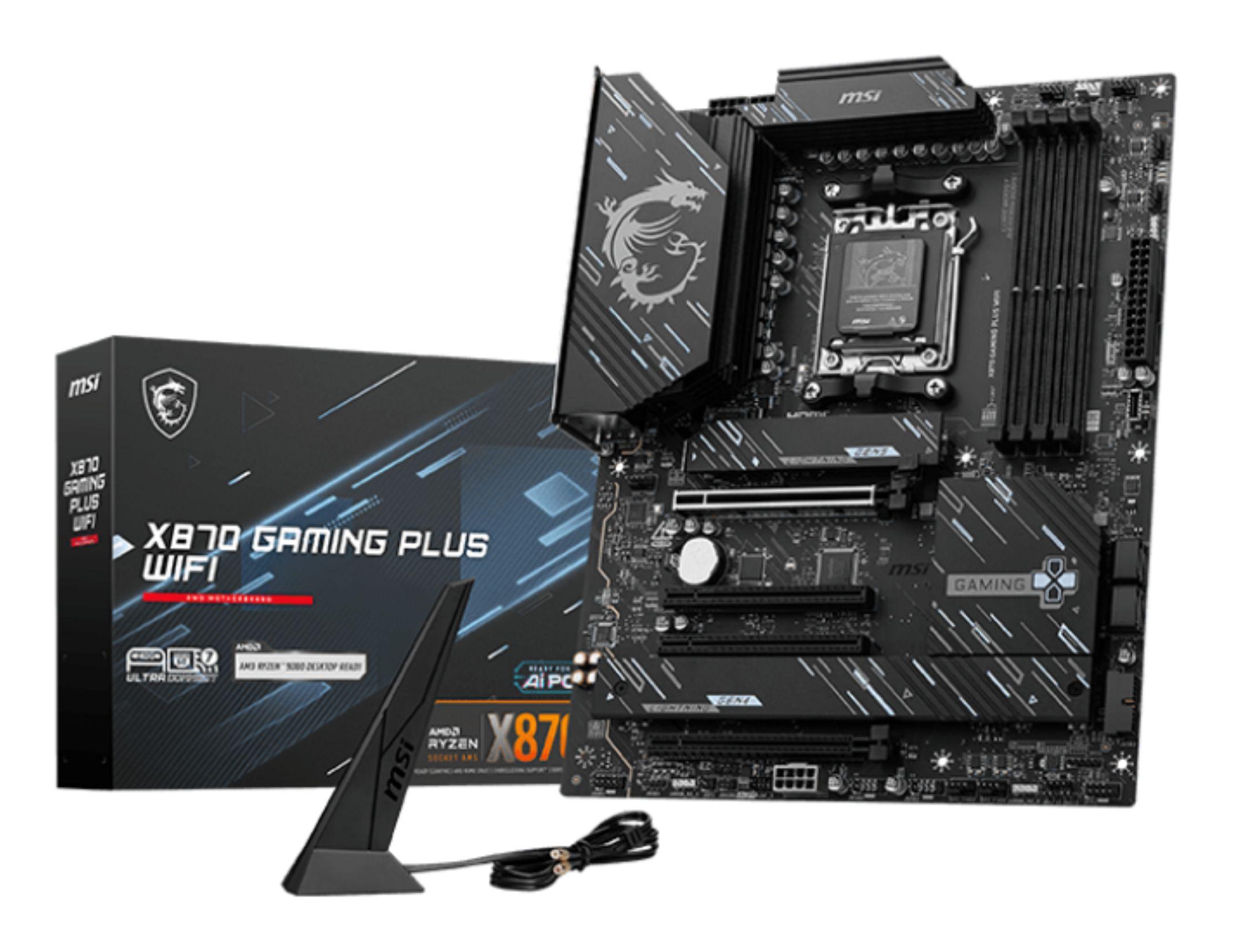 Motherboard MSI MAG X870 GAMING PLUS WIFI (AM5 - ATX - Duplo canal)