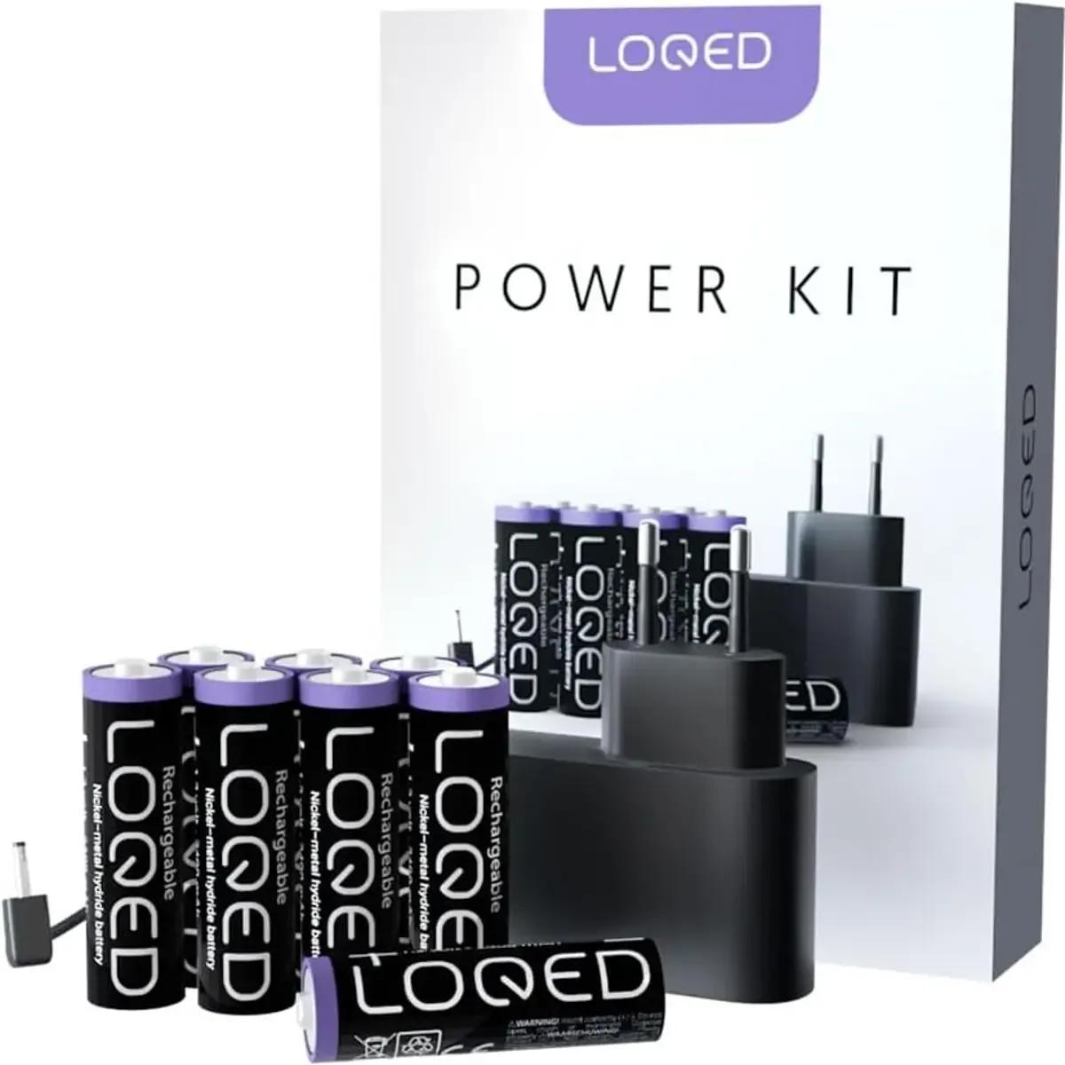 Kit de Pilhas Recarregáveis e Carregador SHELLY PowerKit (8 Pilhas AA - Cabo de 3 m) — miniatura 3
