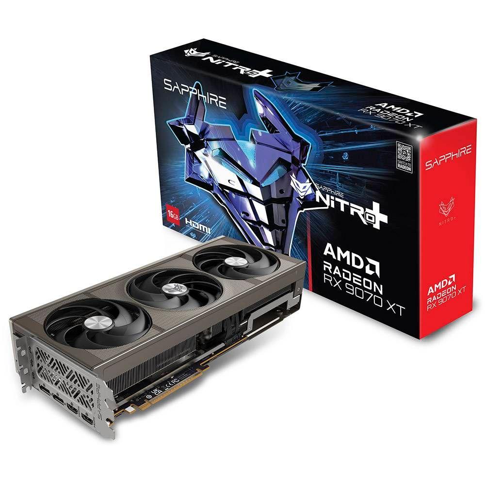 Placa Gráfica SAPPHIRE Radeon RX 9070 XT NITRO+ (Radeon RX 9070 XT - 16 GB - 256 bit - Cinzento) — miniatura 2