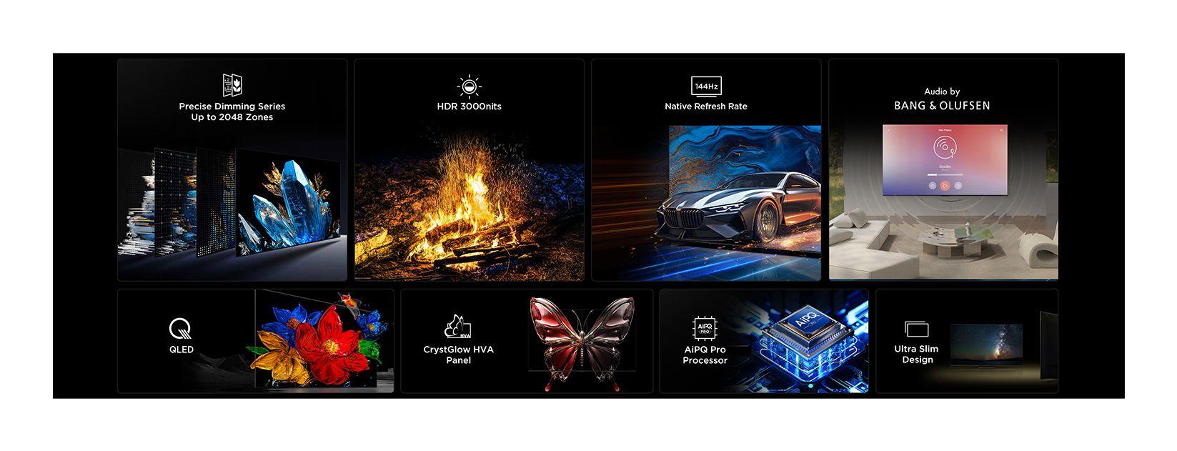Televisão TCL TV 65C7K (QD-Mini LED - 4K Ultra HD - 3840 x 2160 pixels - Metálico), miniatura 6