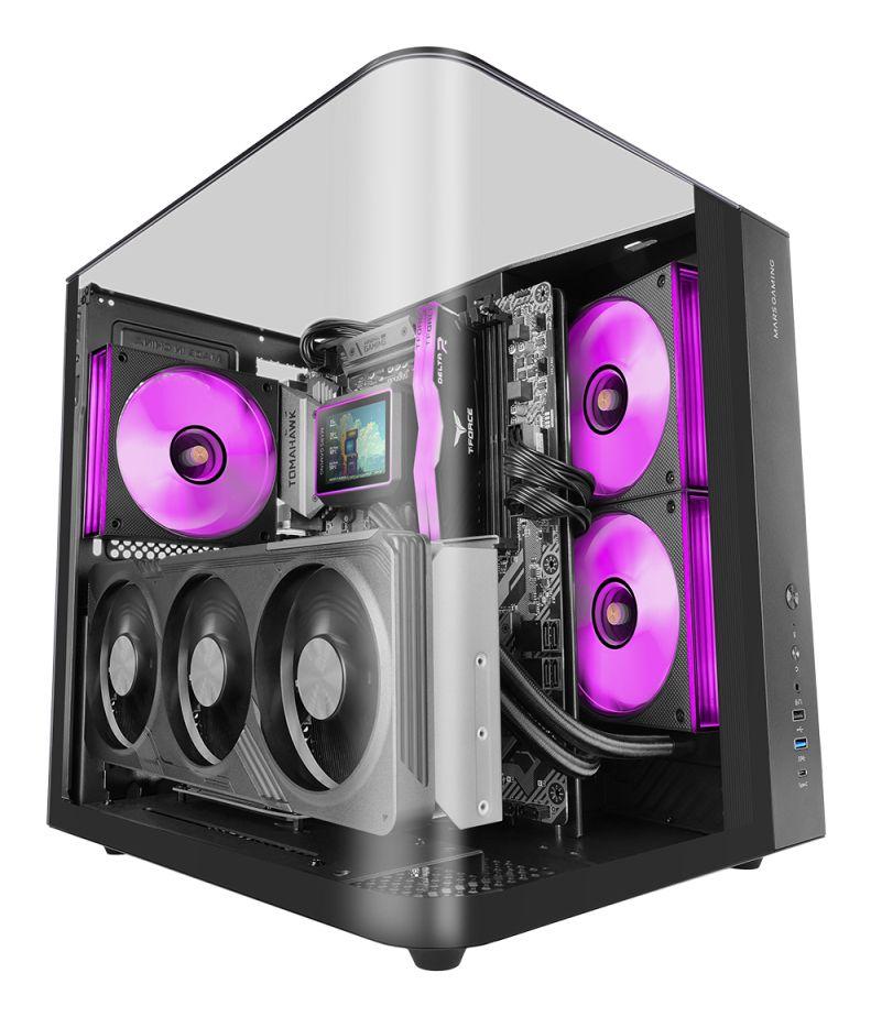 Caixa PC MARS GAMING MC-INFINIOLITE (ATX, micro ATX, Mini-ITX - Midi Tower - ATX, micro-ATX, Mini-ITX - Preto)