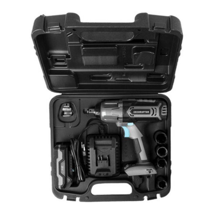Chave de Impacto CECOTEC CecoRaptor Perfect Impact 2020 Ultra (20 V - Bateria - Preto, Azul e Cinzento) — miniatura 3