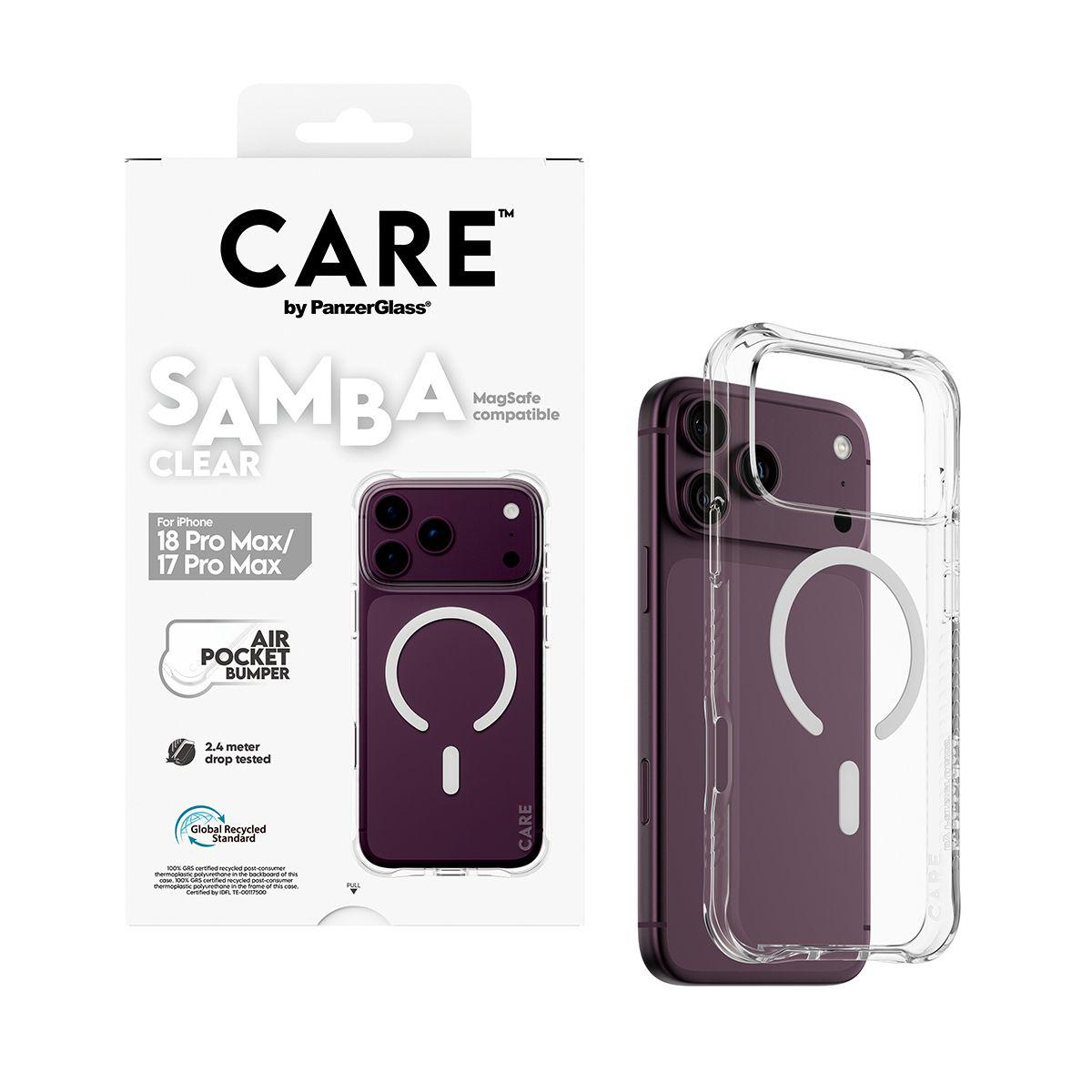 Capa PANZERGLASS CARE by PanzerGlass Samba Case iP17/18 Pro Max (Transparente), miniatura 5