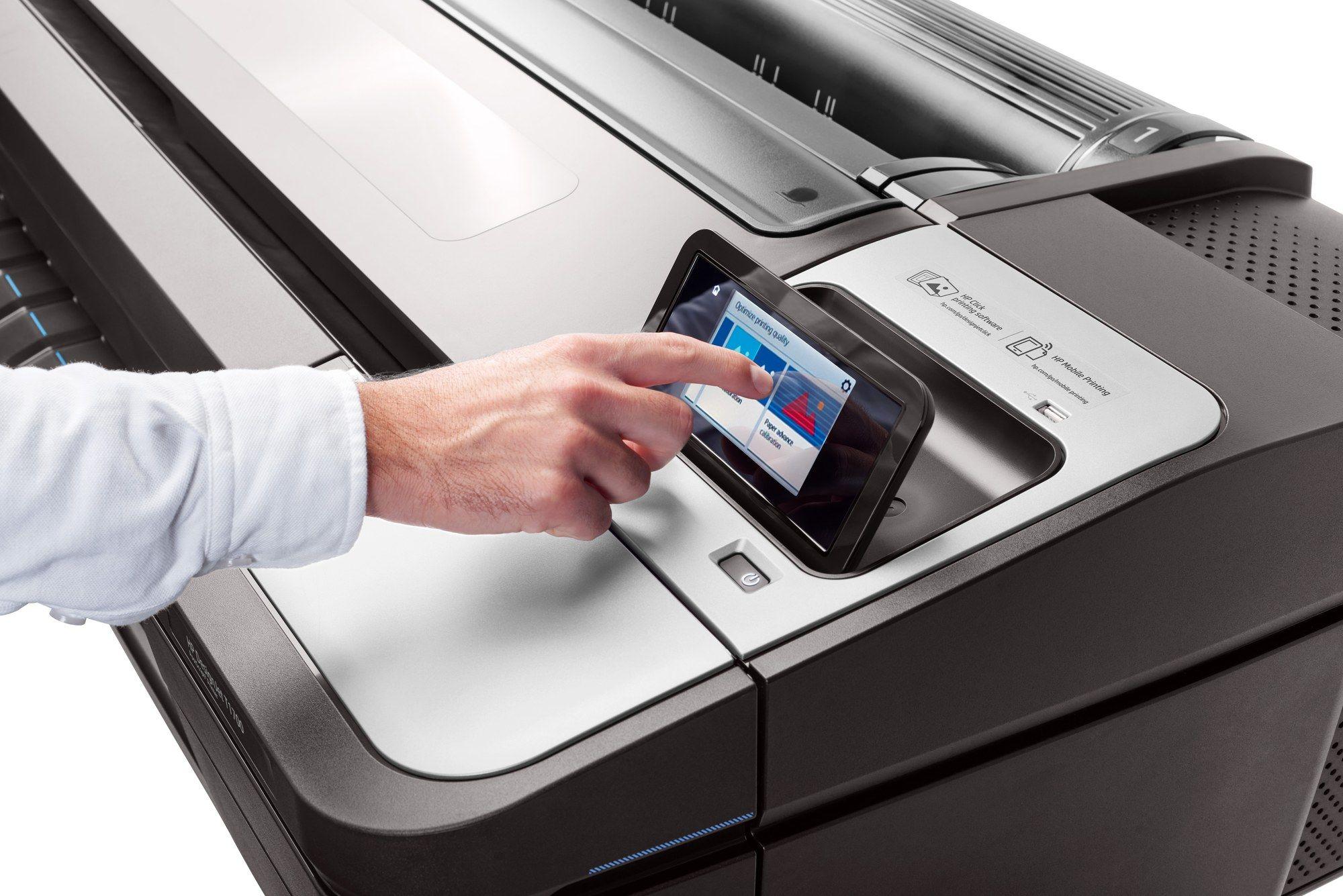 Plotter HP DesignJet T1700 (Com Fios - Preto) — miniatura 9