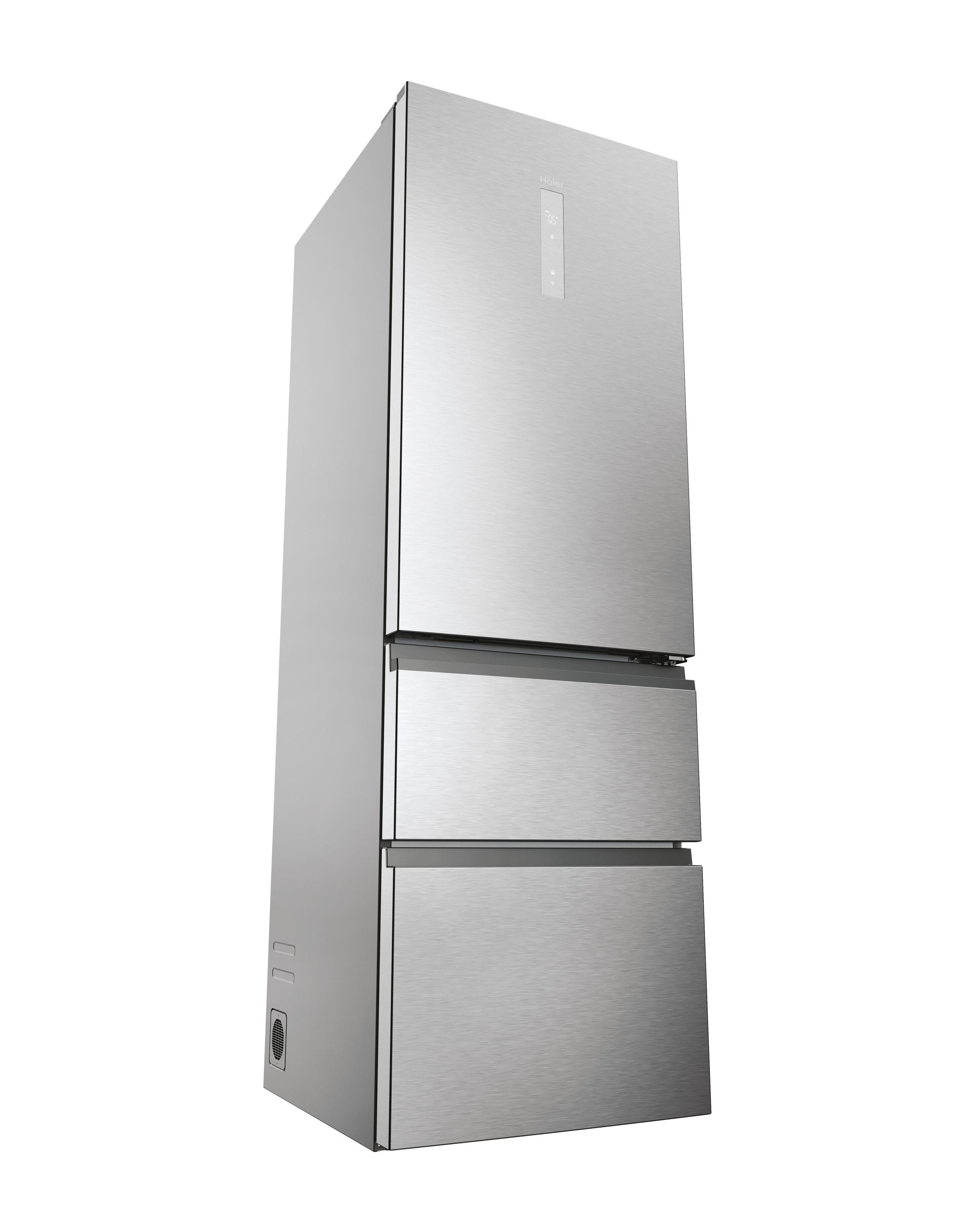 Frigorífico Combinado Independente HAIER HTW5618CNMG (360 l - hOn - 185x59,5x66,7 cm - Prateado) — miniatura 6