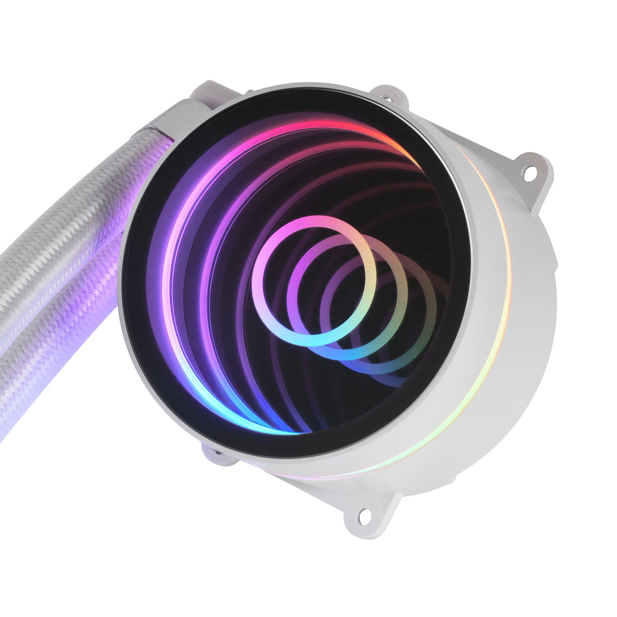 Refrigeração Líquida CPU MARS GAMING MLONE120W (200 W - 120 mm - 1800 RPM - Branco) — miniatura 4