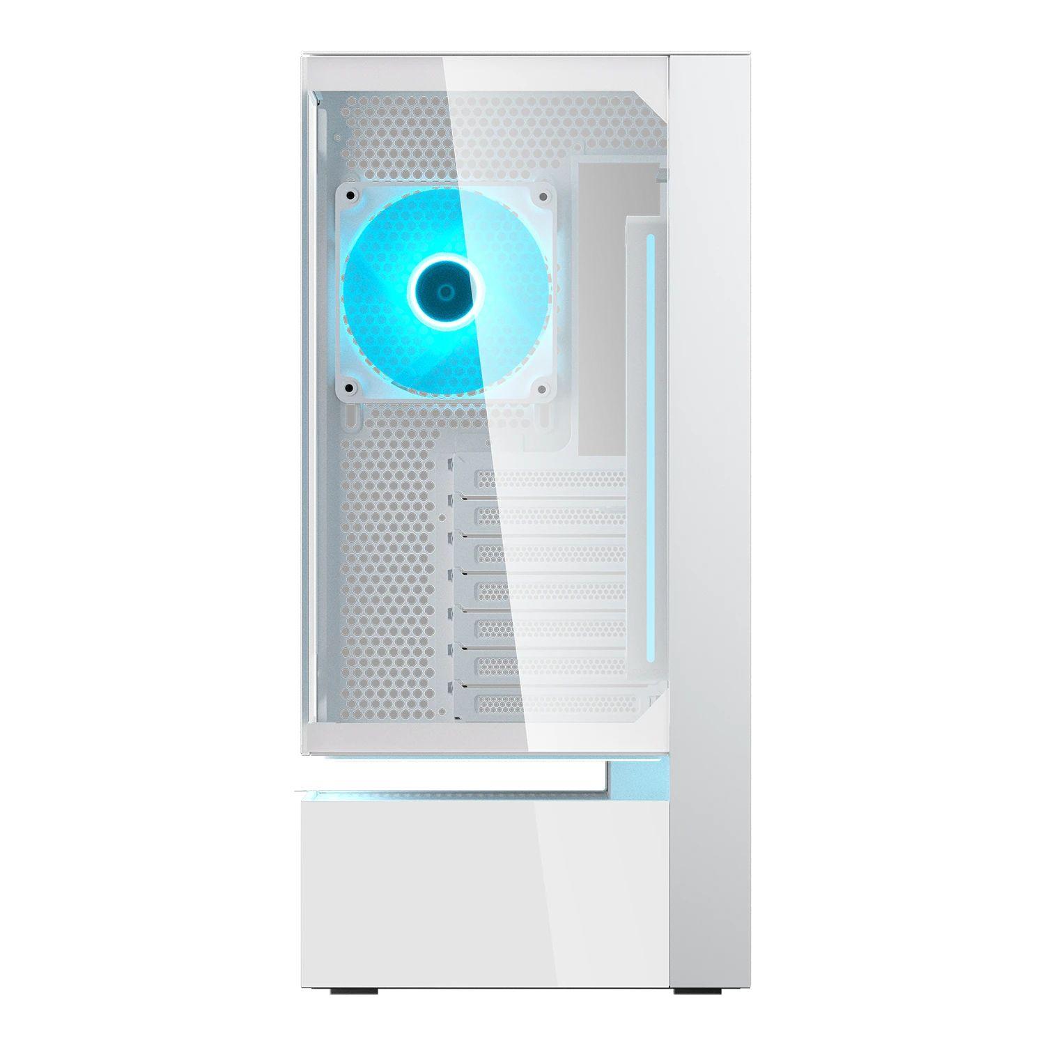 Caixa PC COUGAR CGR-2DA4W-V (ATX, CEB, Micro ATX, Mini-ITX - Midi Tower - Vidro, Aço - Branco) — miniatura 2