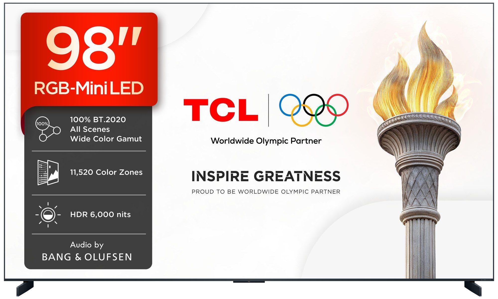 Televisão TCL TV 98RM9L (98" - 4K UHD RGB-Mini LED - 144 Hz - Preto)