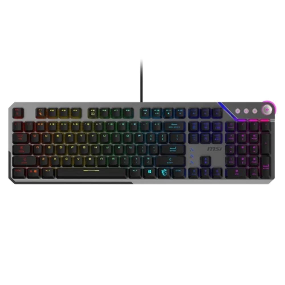 Teclado MSI Strike 600 V2 Silent (ISO-ES - Kailh Midnight Pro tácteis - Com fios - Preto)
