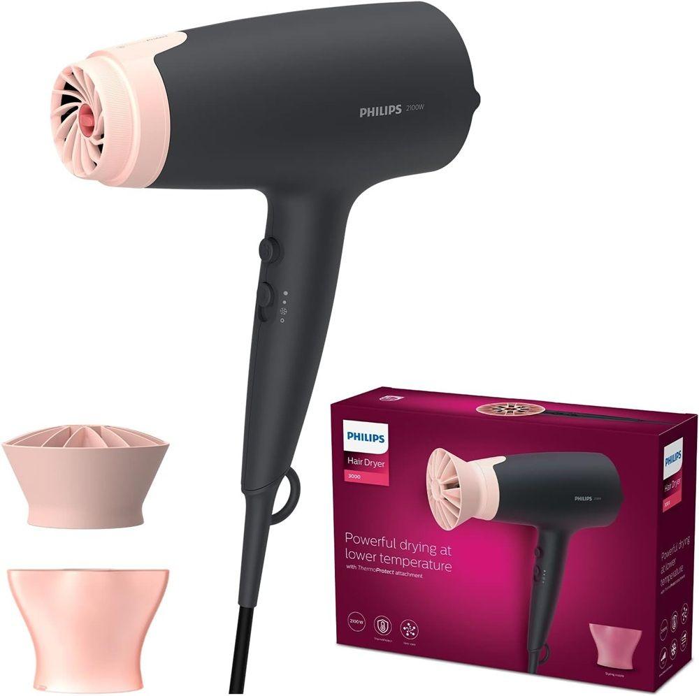 Secador de Cabelo PHILIPS 3000 Series BHD350/10 (Preto/Rosa) — miniatura 3