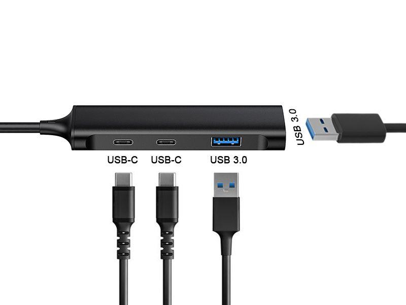 Hub USB-C CONCEPTRONIC HUBBIES12B (0,15 m - Preto) — miniatura 8