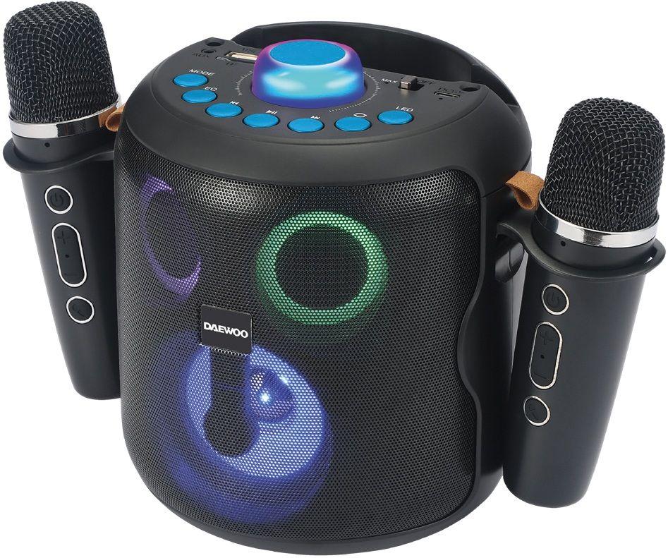 Coluna Portátil Karaoke DAEWOO DW3008 (15 W - Preto), miniatura 2