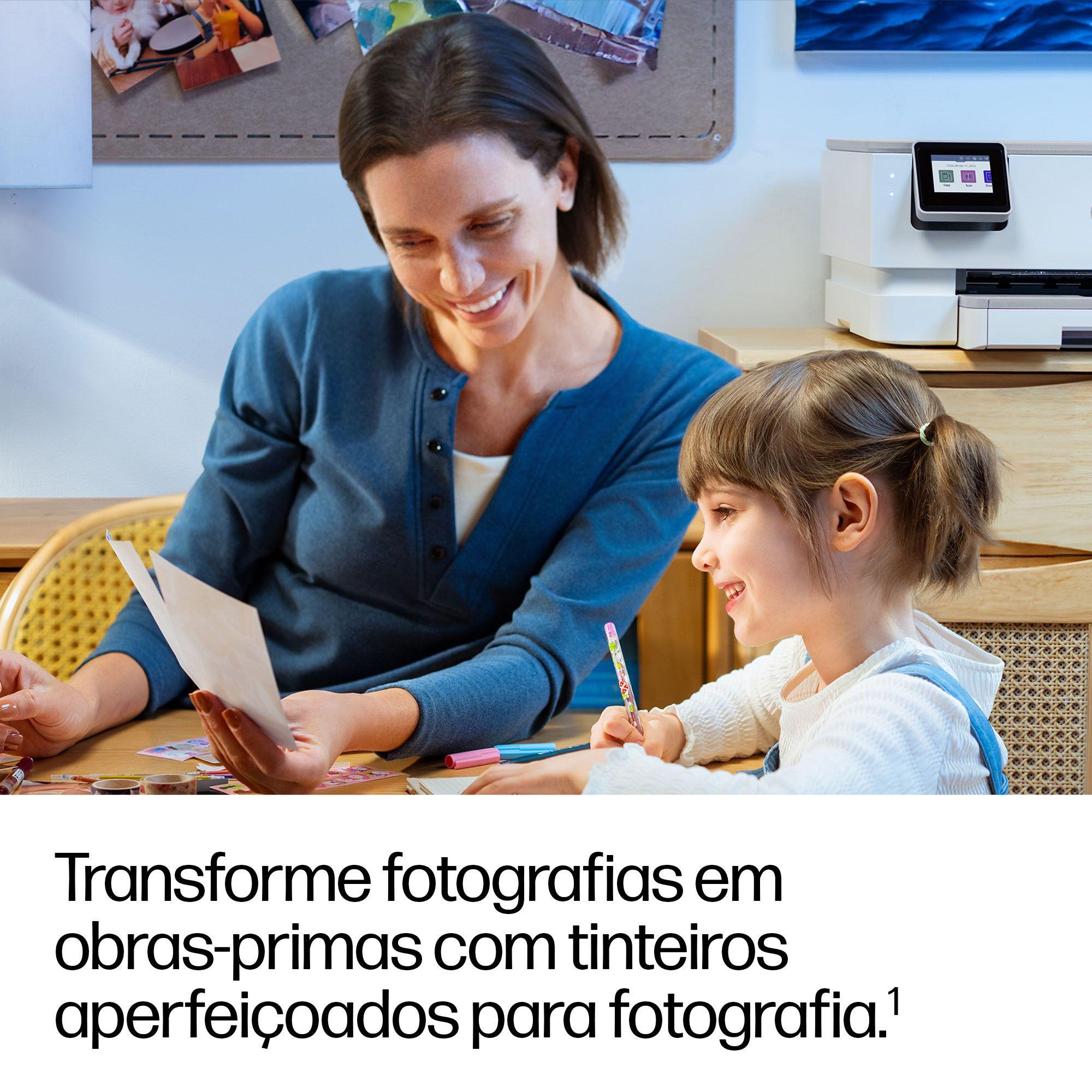 Impressora Multifunções HP ENVY Photo 7230 (A4 - Impressão a cores - 125 folhas - Bege e Branco), miniatura 8
