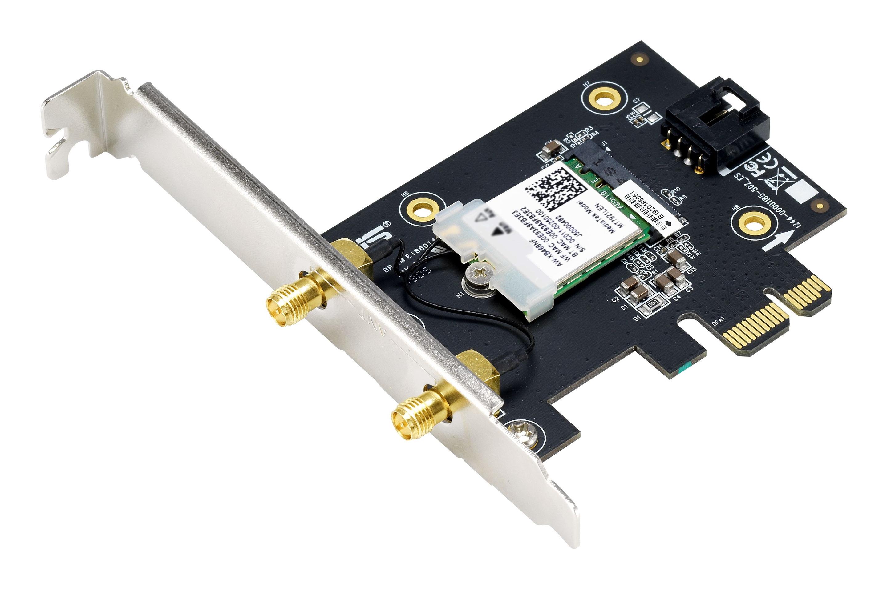 Placa de Rede PCIe ASUS PCE-AX1800 (Wi-Fi 6 - 1775 Mbit/s - Dual-band), miniatura 3