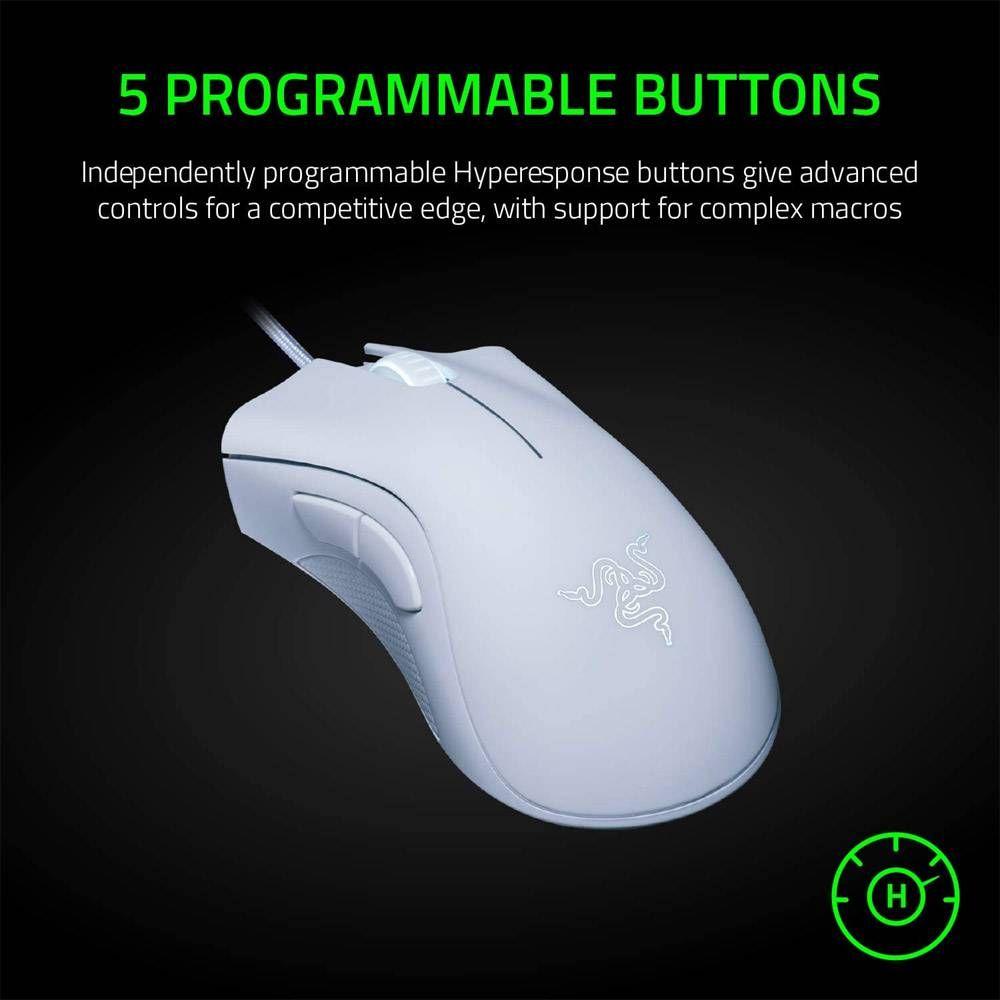 Rato RAZER DeathAdder Essential (Mão direita - 6400 DPI - Ótico - Branco) — miniatura 5