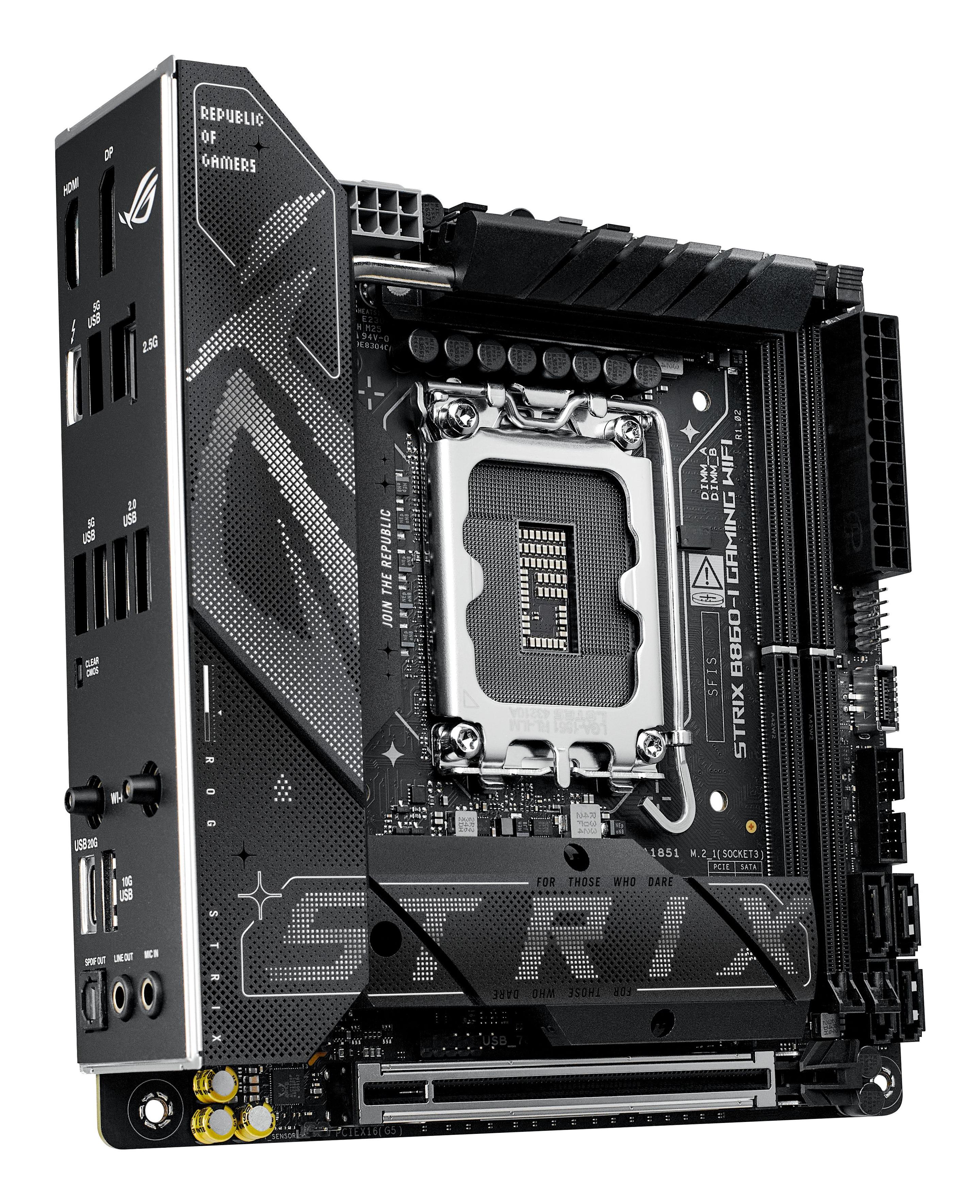 Motherboard ASUS ROG STRIX B860-I GAMING WIFI (LGA 1851 (Socket V1) - Intel Core Ultra - mini-ITX - Multicor), miniatura 3