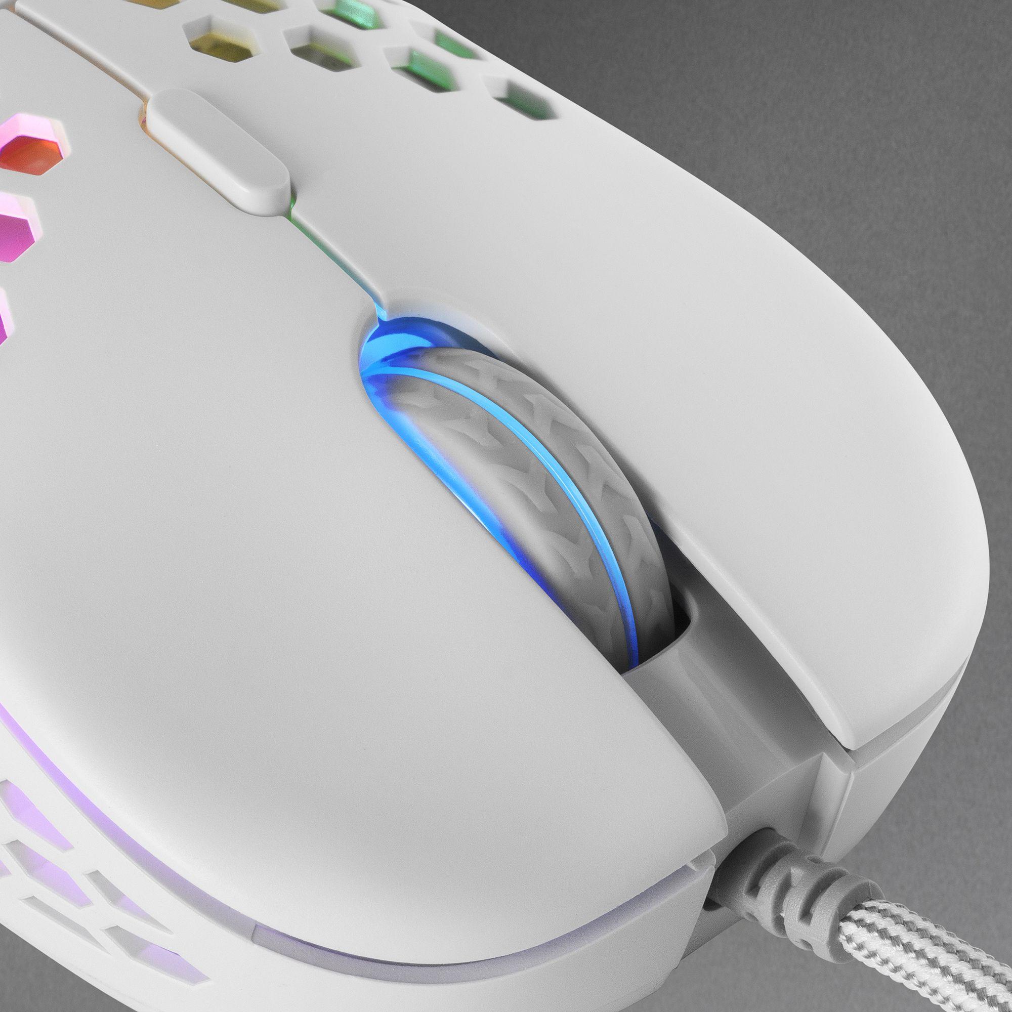 Rato Gaming MARS GAMING MM55 (Mão direita - 12800 DPI - Ótico - Branco) — miniatura 3