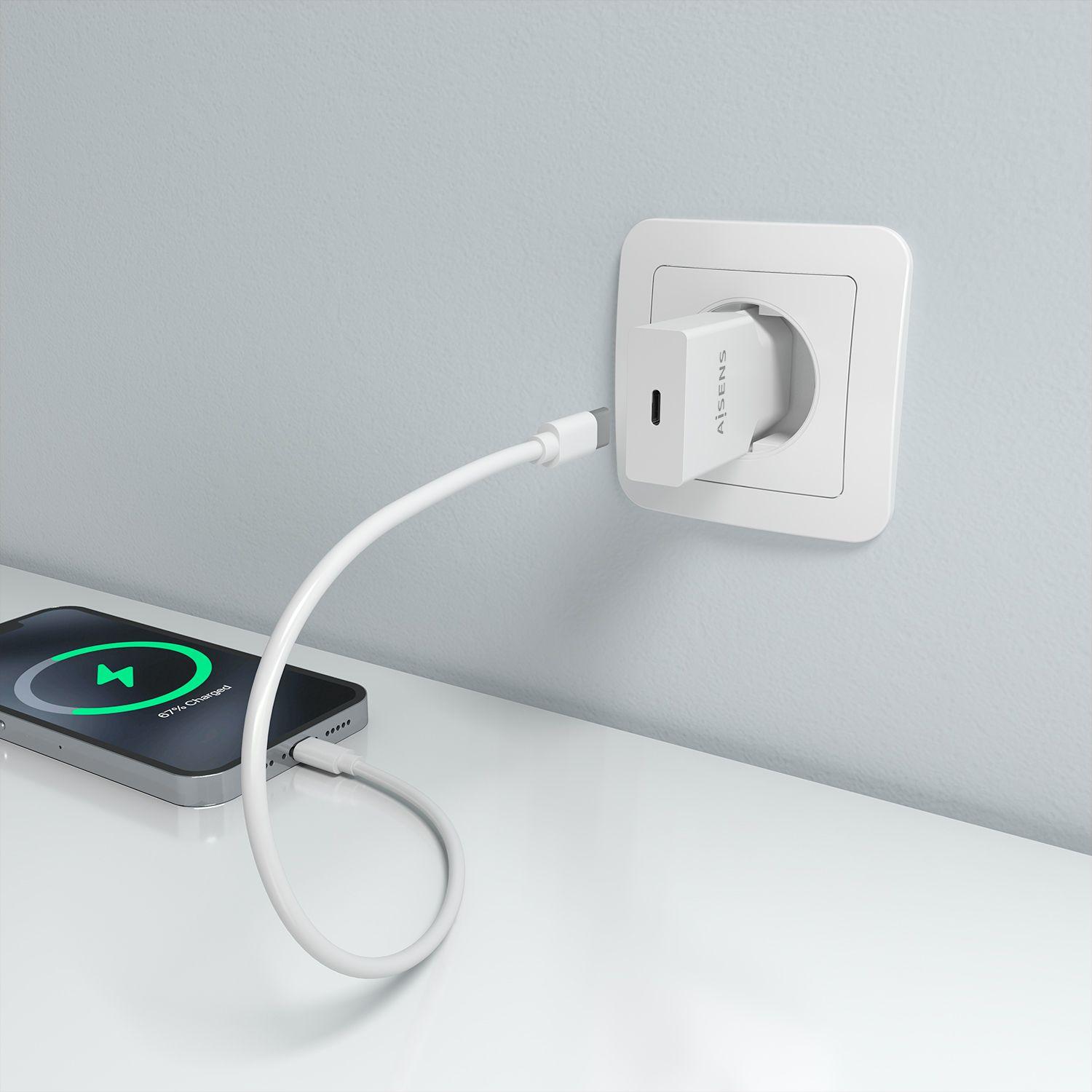 Carregador de Parede AISENS A110-0999 (25 W - Branco) — miniatura 6