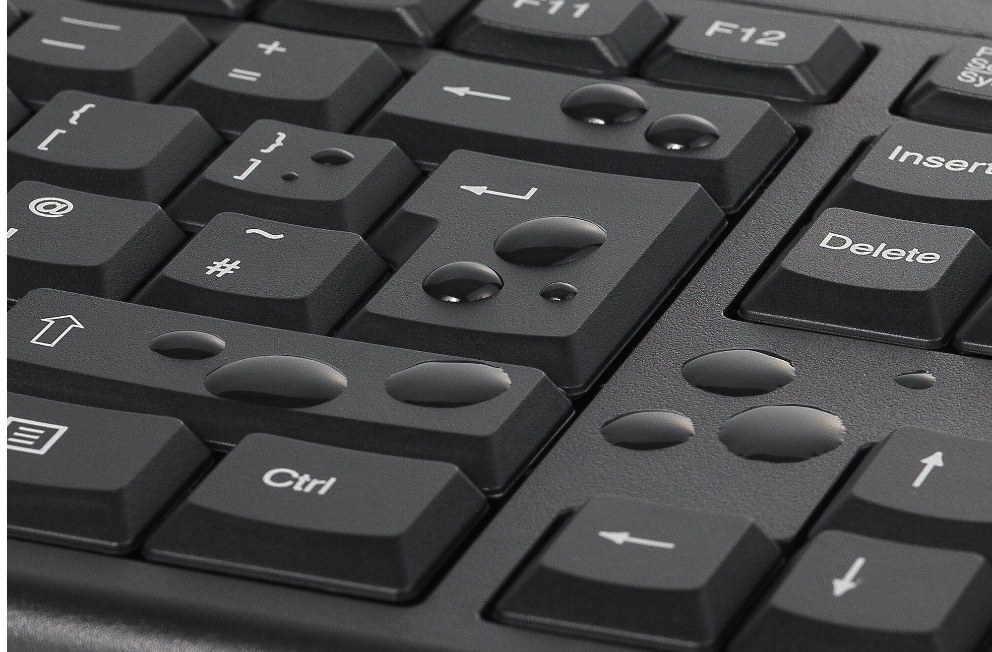 Teclado KENSINGTON KM150 EQ (Alemão - Membrana - Tamanho completo - Preto), miniatura 2