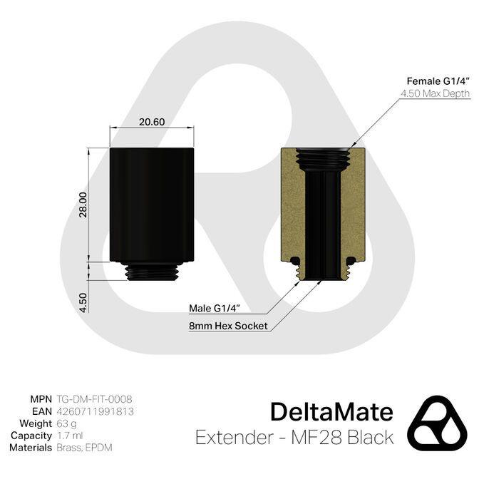 Extensor THERMAL GRIZZLY DeltaMate Extender (Preto) — miniatura 2