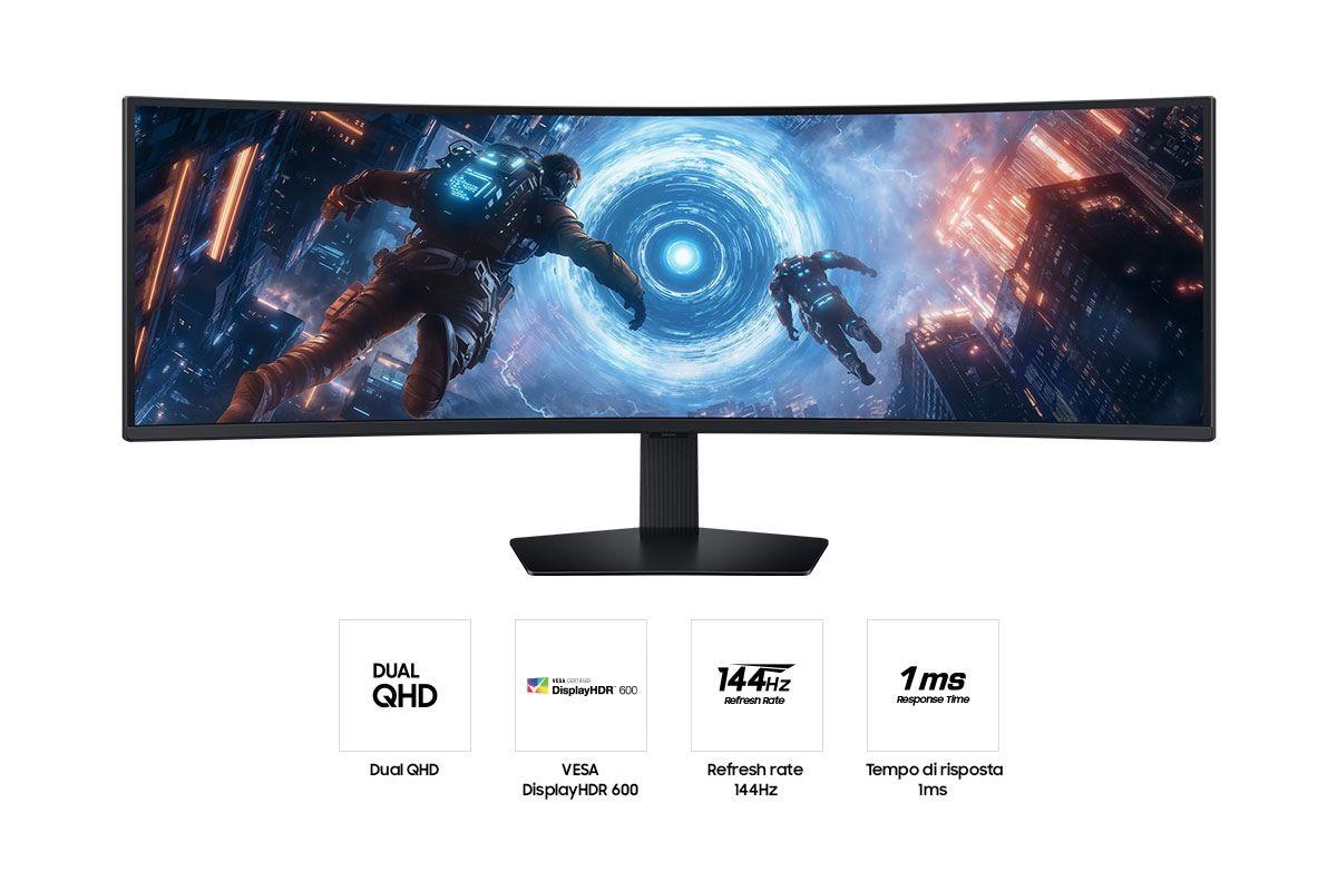 Monitor SAMSUNG Odyssey G9 S49FG912EU (49" - VA - 144 Hz - Preto), miniatura 4