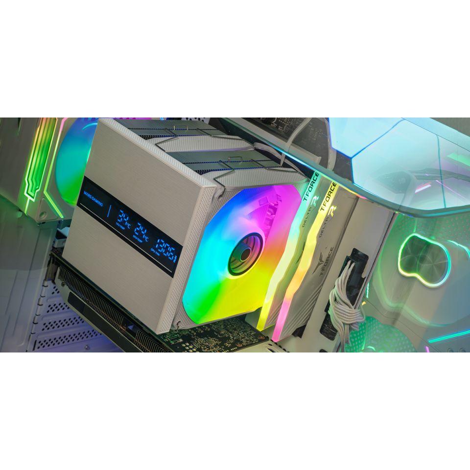 Cooler CPU MARS GAMING MCPU-LCDPRO-120 (120 mm - 2300 RPM - Multi - Branco) — miniatura 7