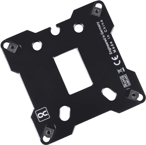 Placa Traseira de Montagem para Cooler CPU ALPHACOOL Core Backplate XPX/Eisbaer LGA 115X/1200/1700/1851 Metall (Preto)