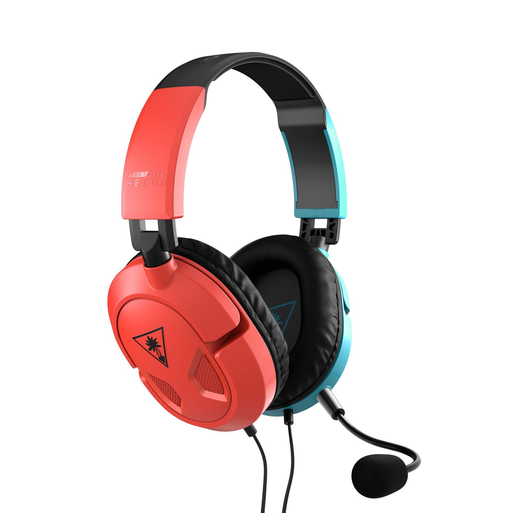 Headset Gaming TURTLE BEACH Recon 50N (Binaural - Com fios - Circum-aural - Vermelho/Azul)
