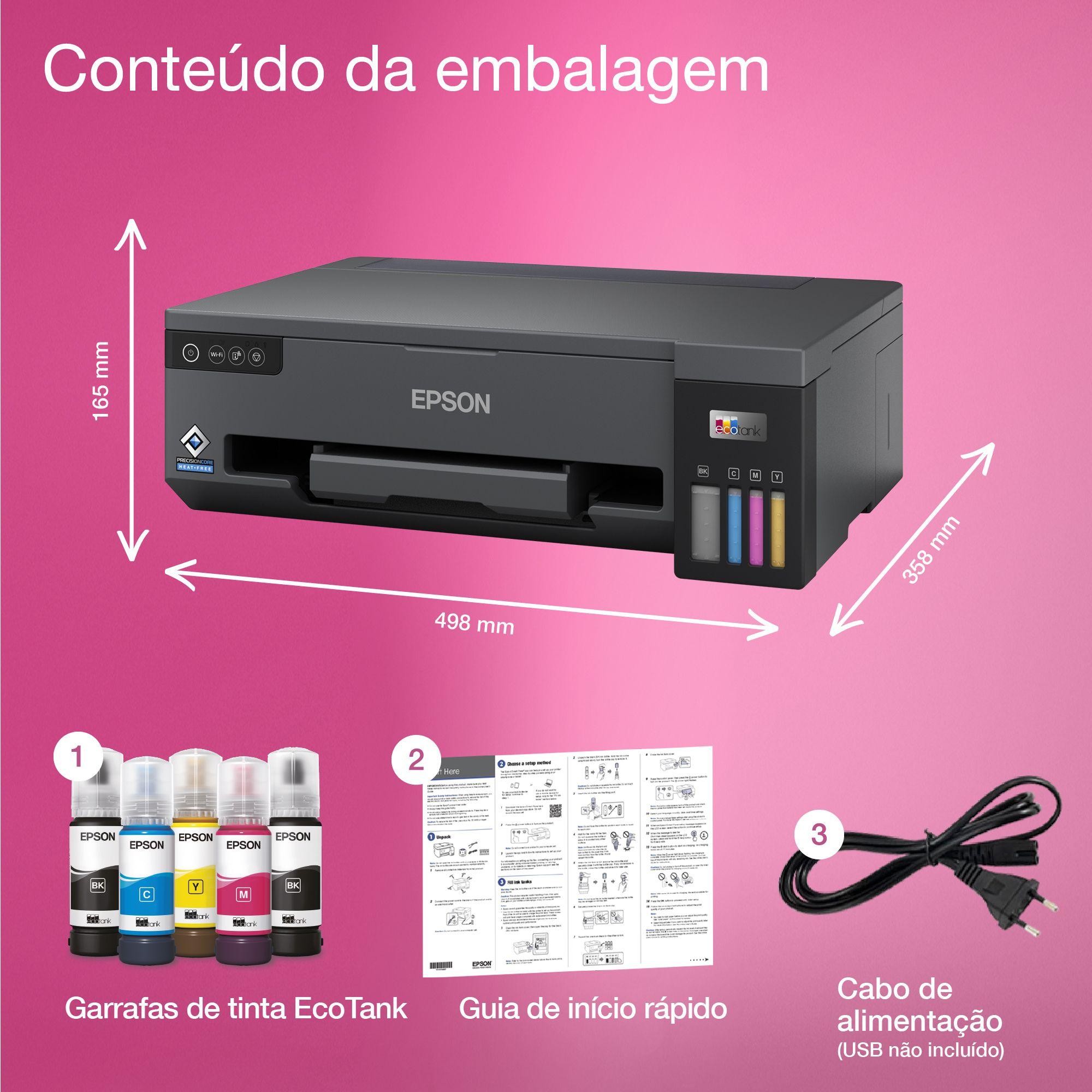 Impressora Jato de Tinta EPSON EcoTank ET-14100 (A3 - Wi-Fi, Wi-Fi Direct - USB - Preto) — miniatura 9