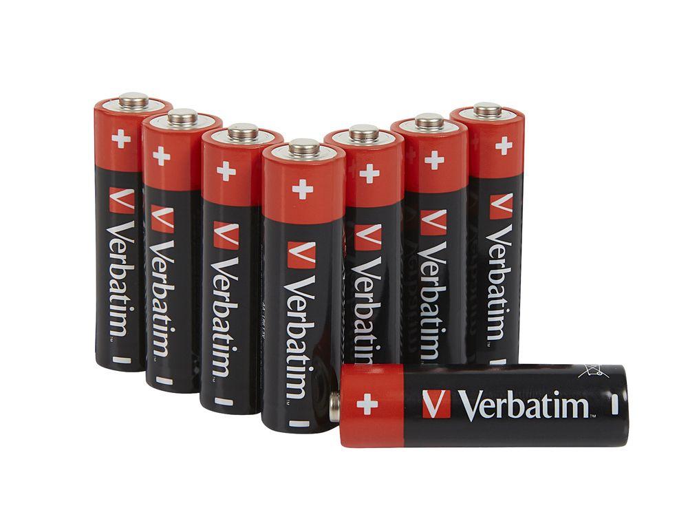 Pilhas Alcalinas VERBATIM AA-LR6 Mignon (AA - 1,5 V - Pack de 8)