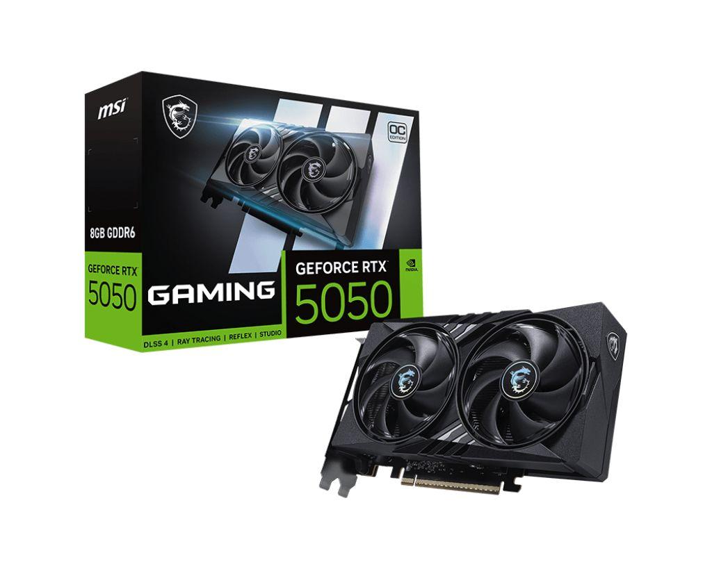 Placa Gráfica MSI GeForce RTX 5050 8G GAMING OC (GeForce RTX 5050 - 20 Gbit/s - 8 GB - Preto)