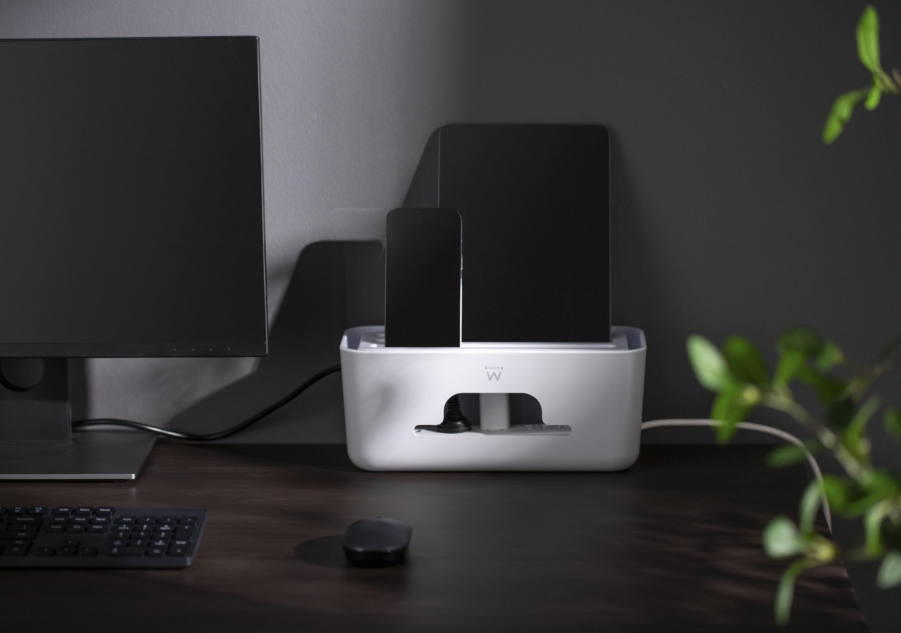 Caixa Organizadora de Cabos EWENT EW1569 (ABS - Branco) — miniatura 3