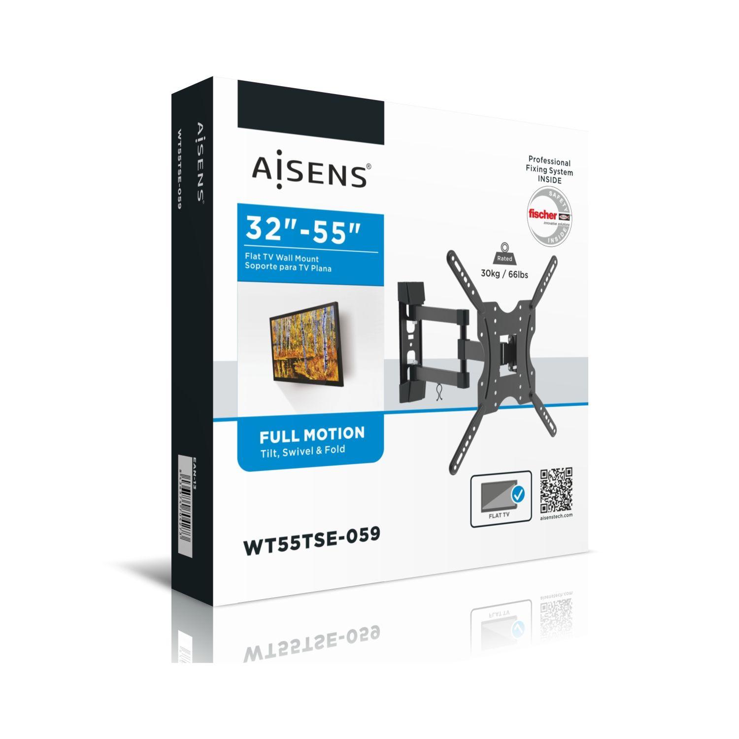 Suporte de Parede para TV e Monitor AISENS WT55TSE-059 (32-55" - 30 kg - Preto), miniatura 6