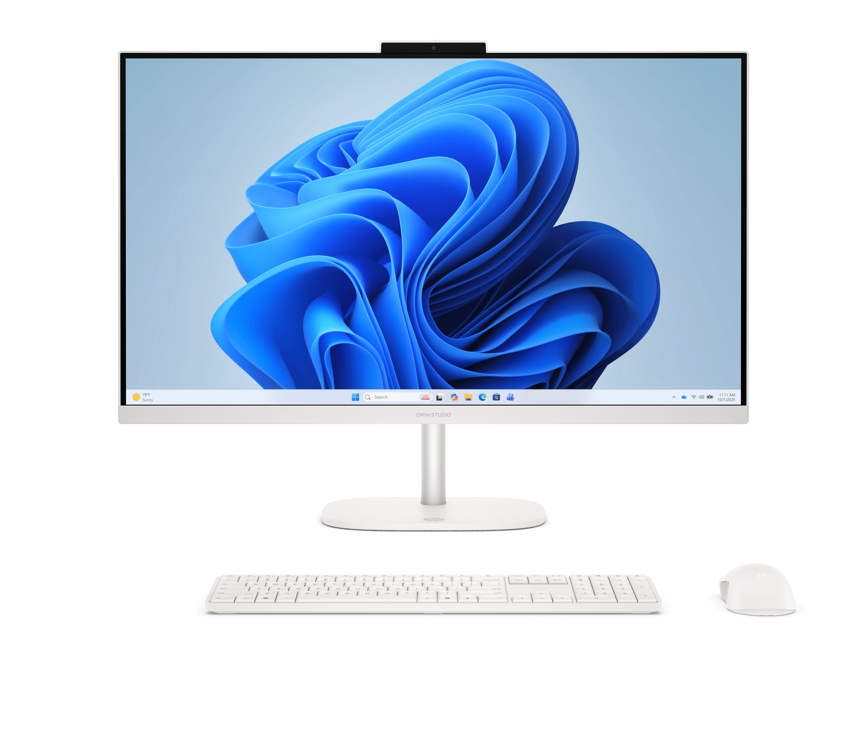 Computador All-in-One HP OmniStudio 27-cu0025ns (Intel Core 5 - 16GB - 1TB SSD - 27" Full HD - Branco Algodão)