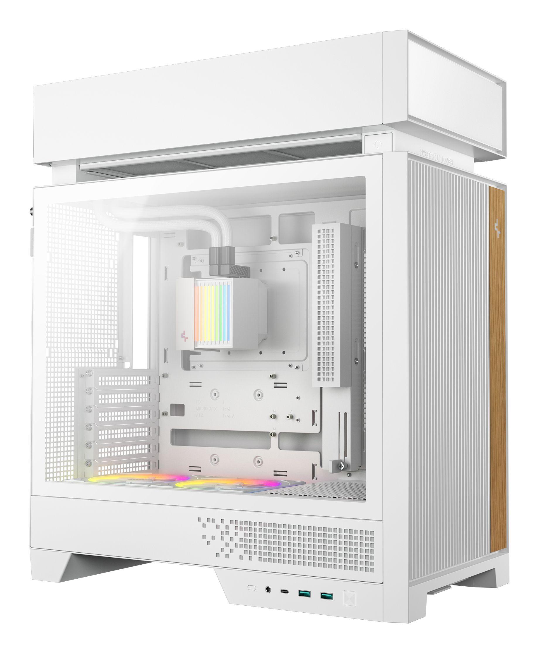Caixa PC DEEPCOOL CL6600 WH (ATX, micro ATX, Mini-ITX - ATX, PS2, SFX, SFX-L - Midi Tower - Branco) — miniatura 2