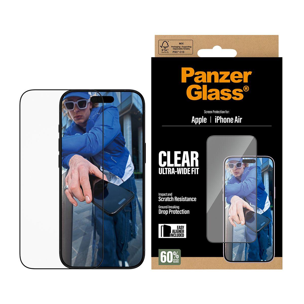 Película de Vidro Temperado PANZERGLASS iPhone Air (Apple iPhone Air - Apple - Transparente) — miniatura 2